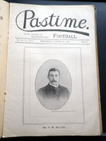 Pastime with which is incorporated Football No. 649 Vol. XXV1  October 30 1895 